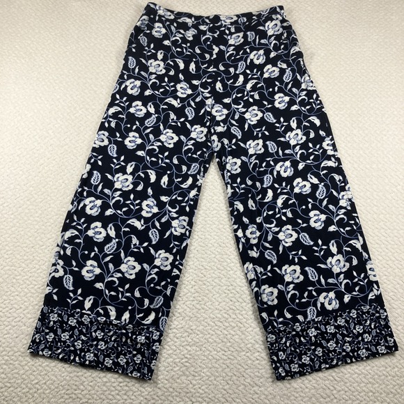 J. Jill Pants - J. Jill Wearever Wide Leg Rayon Pant Small Boho Office Casual Stretch Pull On